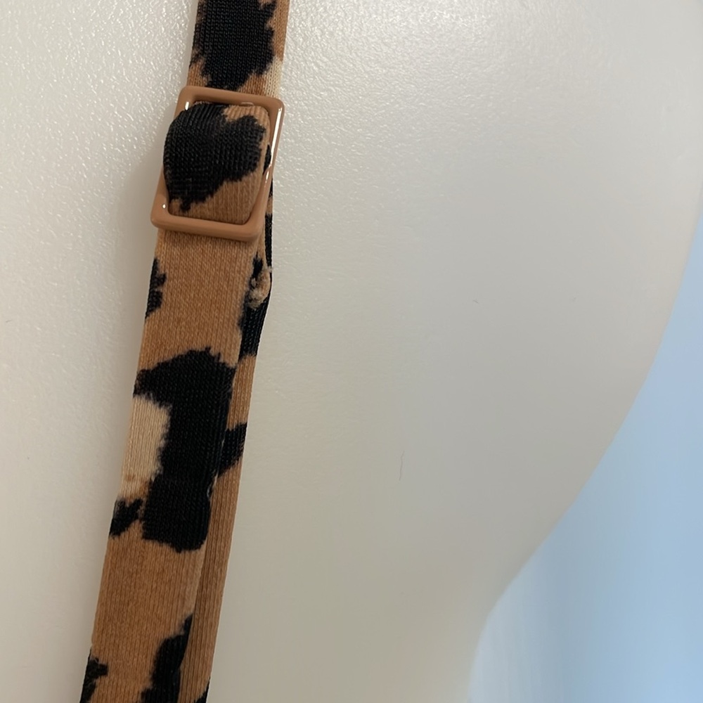 AMERICAN EAGLE AERIE LEOPARD PRINT FULL COVERAGE ONE PIECE WRAP SWIMSUIT SIZE M - Picture 9 of 13